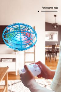 Drohne Hjhrc Toys HGRC RC/elektrische UFO-Drohne mit LED-Licht, Mini-Drohne mit Gestenerkennung, fliegender Quadrocopter, Antikollisions-Induktions-Dron-Spielzeug für Kinder