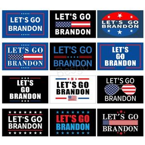 150 * 90 см. Let. Go Go Brandon Flag American President Election Joe BiDen Polyester Banner Открытый Крытый Малый Сад Флаги Украшение BH5737 Wly