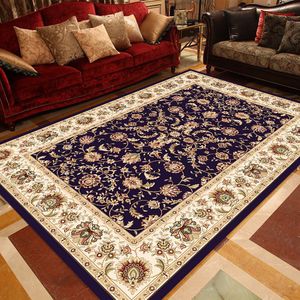 Recentemente retro tapete floral persa não skid tapete lavável para quarto sala de estar cozinha 201214