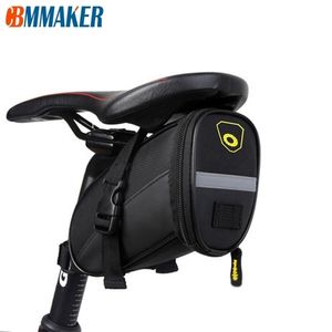 Cycling Portable Waterproof Bike Saddle Bag Seat Pouch Bicycle Tail Bags Rear Repair Tool Accessories 220303