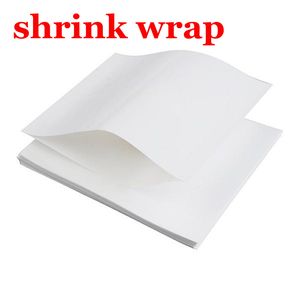 Wholesale shrink wrapped for sale - Group buy Shrink wraps sublimate supply white paper fit sublimation skinny or straight tumblers wine cups fast shipment blank wrap A13