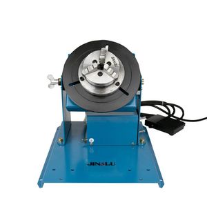 220V used BY-10 10KG welding positioner with K01-65 mini chuck with foot switch welding turntable