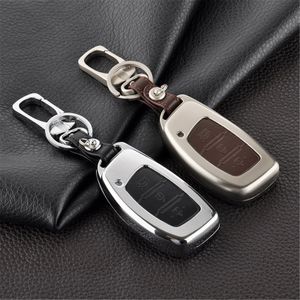 Accessories Fit For Hyundai Verna Mistra ix25 ix35 Remote Auto 3 Buttons Key Holder Shell Case Bag Chain Box Keyfob Protector Cover