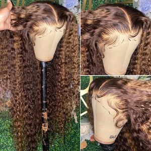 Honey Blonde Lace Front Wigs Human Hair Preplucked 360 Laces Frontal Wigs For Women Highlight Wig Humans Hairs Brazilian 150