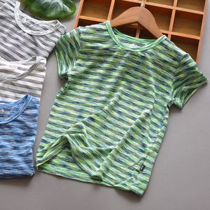 Wholesale teenage boys clothes for sale - Group buy Casual Teenage Boys T shirt Summer Thin Mesh Boys Tops Short Sleeve Big Boys Clothes BC993 Y0121