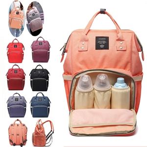 Múmia Maternidade Bolsa de Fralda Bolsa Bolsa Grande Capacidade Bebê Bebê Mochila Mamãe Mamãs Bag Bebê Cuidados Mudar Fralda Saco LJ200827