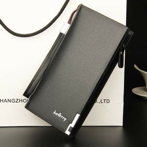 Couro dos homens Long Zipper Wallets Masculina Carteras Cartão Titular embreagem Bolsa Moda Carteira