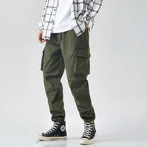 Pantaloni da uomo 2021 Uomini Hip Hop Cargo Joggers Multi-Pocket Harem maschile Streetwear Casual Sweatpants 5XL 6XL 8XL