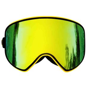 LOCLE H Skiing Magnetic Ski Goggles in Multifunction Anti fog UV400 Night Skiing Snowboard Goggles for Men Women