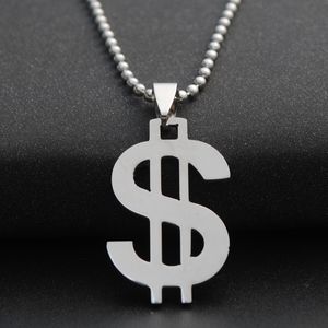 Wholesale universal signs for sale - Group buy 1pcs Stainless steel dollar American money sign pendant necklace world universal currency rich necklace lucky gift jewelry