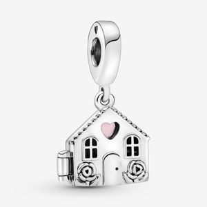 Doce Home Nova Chegada 925 Sterling Silver's House's House Dangle Encantos Fit Original Europeia Charme Pulseira Moda Mulheres Noivado Acessórios de Jóias