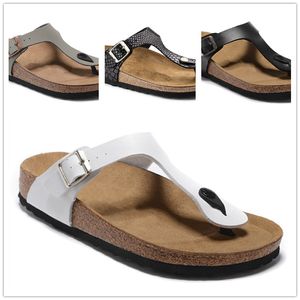 Gizeh 2023 mantar terlikleri yeni gelenler erkekler yaz plaj slayt sandalet gündelik terlik bayanlar flip floplar konfor ayakkabıları baskı deri çiçek arı 34-47