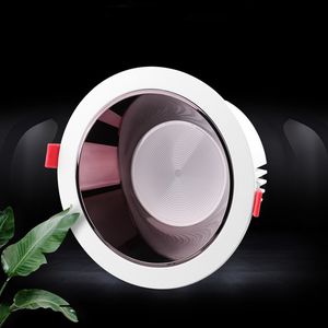 Hög CRI92 Anti-Glare LED Downlight 60W 40W 20W 15W 9W Rund LED Taklampa AC 220V 110V Inomhus Inbyggd COB LED Spot Lighting Fixtures