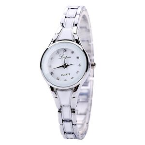 Klassische Damen Watch Quartz Uhren 25mm Stahlband Fashion Armbanduhr Schmuck Verschluss Leben wasserdichte Armbanduhren