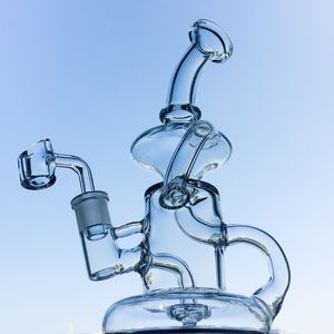 Newest Klein Tornado Percolator Glass Bong Inch Recycler Water Pipes mm Female Joint Oil Dab Rigs With Quartz Banger Or Bowl