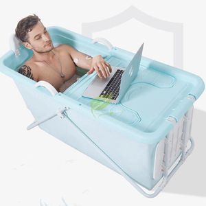 Bathing Tubs & Seats Adult Tub Folding Insulation Bathtub Inflatable Plastic Bath Grade Non-toxic Soft Material Portable Soaking