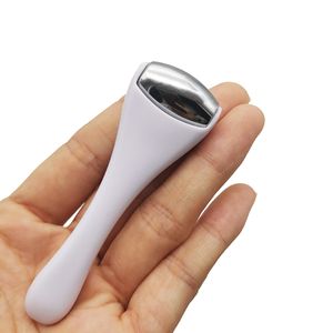 Mini rolo de gelo de aço inoxidável para inchaço dos olhos, massageador de olhos para apertar os poros, alívio sob os olhos, reduz as rugas, cuidados com a pele