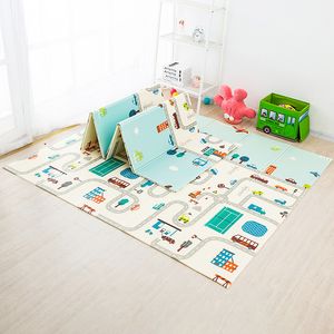 Foldable Baby Play Mat Xpe Puzzle Mat Educational Children's Carpet in the Nursery Climbing Pad Kids Rug Activitys Games Toys LJ201113