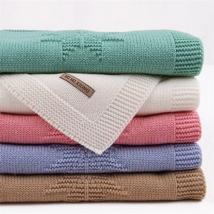 Вещи для новорожденных детское одеяло вязаные акриловые летние инфантиль обертывают пеленаж коляска одеяло одеяло месячное ежемесячное детское одеяло LJ201105