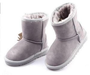 Scarpe per bambini Stivali per ragazze Inverno Caldo Caviglia Stivali per ragazzi Scarpe per bambini Stivali da neve per bambini Scarpe calde per bambini EUR21-35 nero rosso