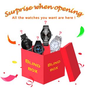 Blind låda för män kvinnor titta överraskning blindlådor skräddarsydda klockor lyckliga paketet begränsat redigera speical märke överraskning gåva