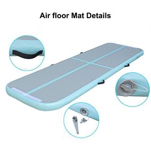 Fast Shipping inflável Taekwondo treinamento trilha Mat 6 * 1 * 0.2m Airtrack com a Electronic bomba fábrica Tumbling Bouncer Jumping colchão de ar