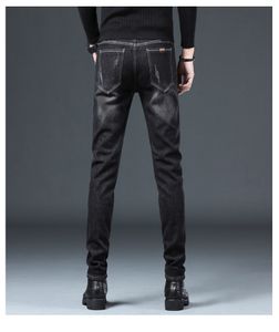 2020 style765 Men Straight slim elastic jeans Mens Casual Biker Male Stretch Denim Trouser Classic Pants style 1 Skinny Jeans