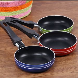 Wholesale cookware pots for sale - Group buy Mini Small Frying Pan Thickening Flat Bottom Pot Single Person Kitchen Practical Gadget Non Stick Cookware Easy To Clean jq J2