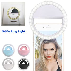 Billigaste tillverkare Laddning LED Flash Beauty Fill Selfie Lamp Outdoor Selfie Ring Light uppladdningsbar kamerafotografering USB