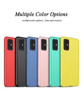 Vete halm biologiskt telefonfall för Samsung Galaxy Note 20 Ultra Not20 Case Luxury Soft Silicone Phone Cover Shell