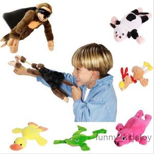 Wholesale US Stock Soft Cute Children Boy Girl Child Kids Plush Slingshot Screaming Sound Mixed For Choice Plush Flying Monkey Toy