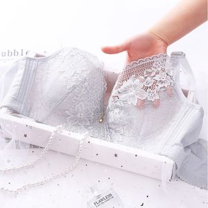 Meizimei رقيقة جدا الرباط الأزهار حمالات الصدر للنساء أعلى bh minimizer brassiere مثير bralette زائد الحجم 36 38 40 bcd فتاة سيدة الإناث 201202