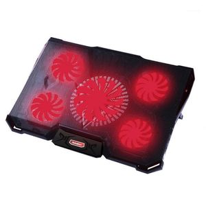 Laptop Cooler Cooling Pad With Silence LED Light Fans USB Port Speed Justerable Notebook Holder för tum Laptop1