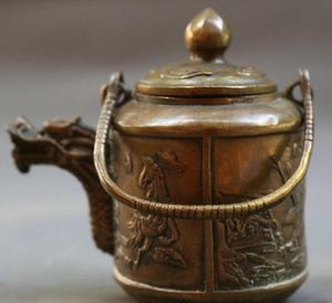 Wholesale animal teapot for sale - Group buy 6 quot chinese Bronze Animal Hawk Horse Phoenix Dragon Head Kettle Teapot Teakettle