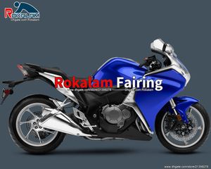 أجزاء دراجة نارية لهوندا VFR1200 2010 2011 2012 2013 VFR 1200 10 11 12 13 Blue Machet Fairings Kit (حقن صب)