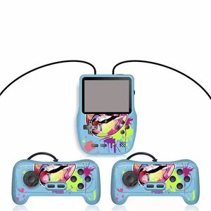 Retro bärbara mini handhållna videospelkonsoler kan lagra 520 spel Spelspelare 8-bitars 3,5 tums färg LCD-skärmdisplay Support Double Play Dual Gamepad för barngåva