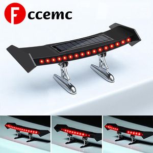 Universal Solar Auto Heckspoiler Licht 12V Blinkendes Warnlicht Einstellbar 16 LED Wasserdichte Rückleuchten LED Spoiler Styling