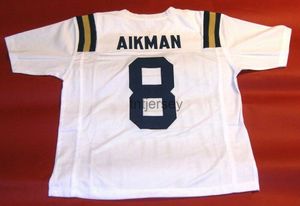 Billiga Custom Troy Aikman Custom UCLA Bruins W Jersey Stitched Lägg till något namnnummer