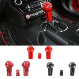 ABS Car Gear Shift Knob Head Cover Full Shell For Ford Mustang 15+ Interior Accessories