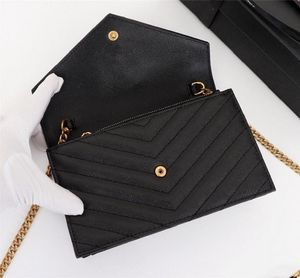 TOP high-quality Women Designer Shoulder Bag Fashion Ladies Genuine Leather Chain Crossbody Handbag High Quality Shopping Bags Card Holder