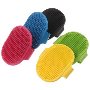 Pet Dog Bath Brush pente Gato Luvas de borracha Cabelo Grooming Massaging Cozinha LopantinoGlove Animais de Estimação Silicone Lavagem