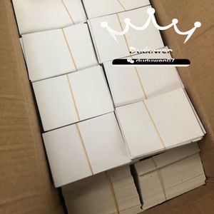 papperskort 100 st klara smidigt tryckta C-bokstav tjock kartong Smycken Presentförpackning klassisk wrap
