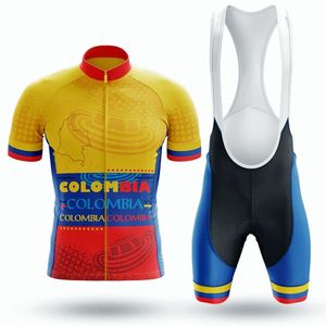 2024 Колумбийская команда по велоспорту Джерси, велосипедные шорты, комплект нагрудников, Ropa Ciclismo, мужская рубашка MTB, летняя профессиональная одежда для велоспорта с майкой