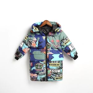 Kids toddler meninos jaqueta aquecer casaco para crianças com capuz outerwear roupas bebê meninas roupas russo inverno parkas lj201128