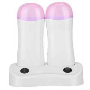 2pcs aquecedor de cera elétrica Rolagem da base do epilator na máquina de remoção de cabelos com cera de cartucho aquecedor de cera depilatória