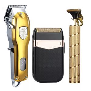 Hair Clipper Set Electric Trimmer Cordless Shaver 0mm Men Barber Cutting Machine for Rechargeable 211229