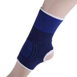 Pair Of Elastic Ankle Support Brace Relief Pain Foot Protection Compression Wrap Sleeve Bandage Sports Elbow & Knee Pads