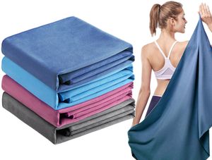 Viagens Sports Bath Towel Toalhas Conjunto de Toalhas 76 * 152cm Microfiber Microfibra Cor Sólida Veludo Veludo Rápido Secagem Super Absorvente Ultra Soft Lightweight Gym Natação Natação Yoga