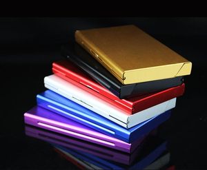 Lady Castetete Case Box Alüminyum Alaşım Sigara Aksesuarlar Depolama Vaka 20 PCS Metal Kapak Kadınlar İçin Altı Renk Noel Hediyesi