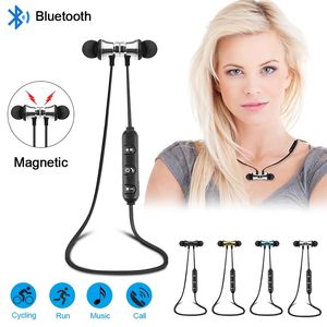 Magnetische Kopfhörer mit Geräuschunterdrückung, Handy-Ohrhörer, In-Ear-Ohrhörer, Headsets, MIC V5.0, kabellose Bluetooth-Kopfhörer für iP8 8s Max, Samsung, in Einzelhandelsverpackung